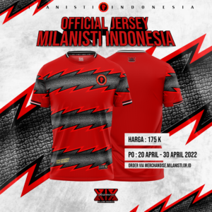 Pre Order - Official Jersey Milanisti Indonesia (Casual)