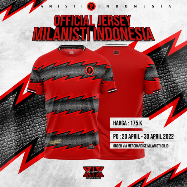 Pre Order - Official Jersey Milanisti Indonesia (Casual)