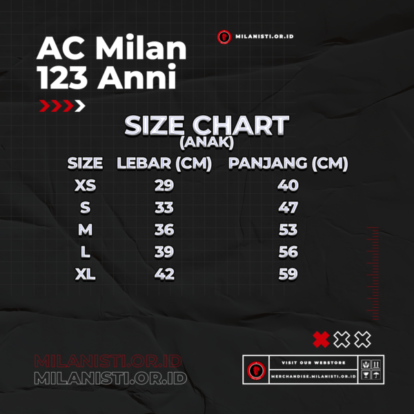 Pre Order - Kaos Anniv Milan 123 - Image 3