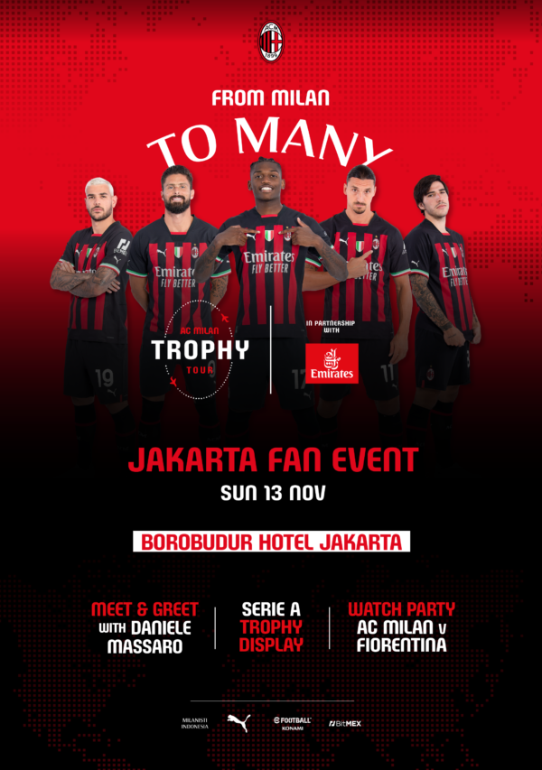 Tiket Masuk AC Milan Trophy (Scudetto) Tour Indonesia 2022