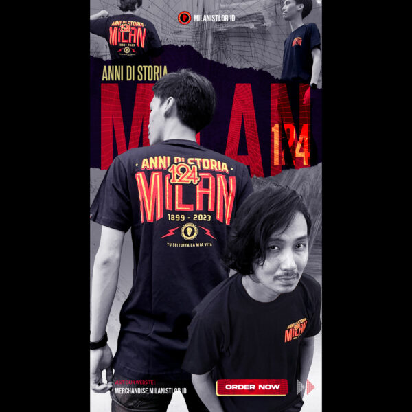 Pre Order - Kaos Anniv 124 AC Milan - Image 4