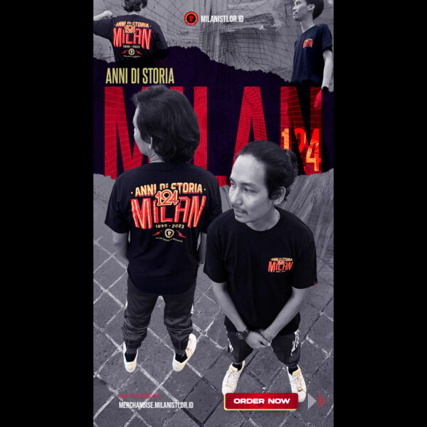 Pre Order - Kaos Anniv 124 AC Milan - Image 6