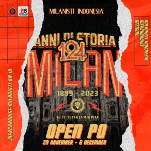 Pre Order - Kaos Anniv 124 AC Milan