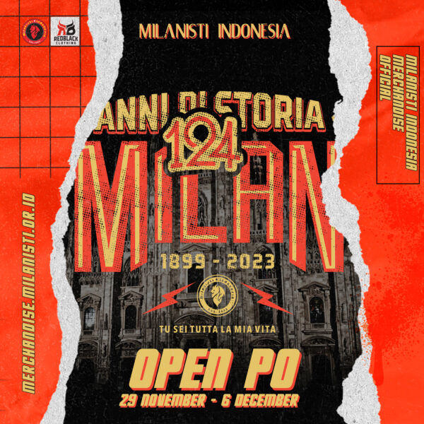 Pre Order - Kaos Anniv 124 AC Milan