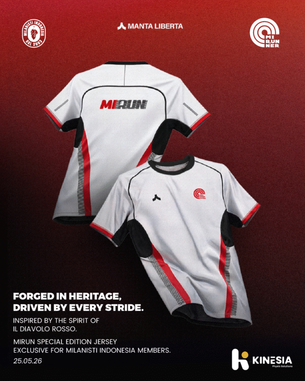 (Limited Stock) Milanisti Indonesia Running 2026 feat Manta Liberta