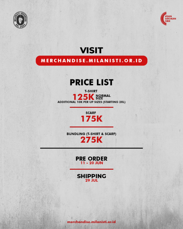 Milanisti Indonesia Special Merchandise Pre Season Tour 2026 - Image 11
